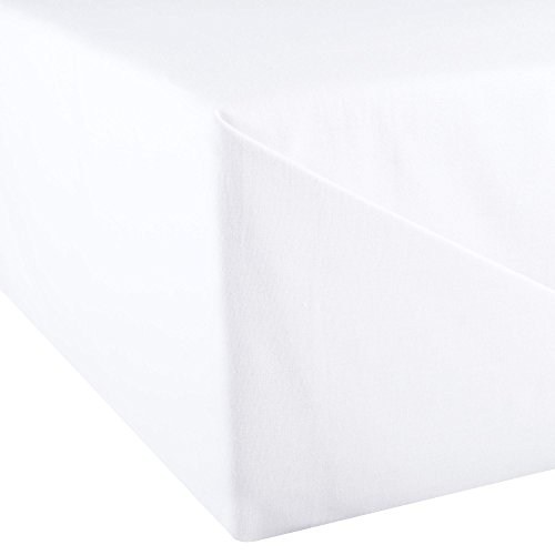 aqua-textil Superior - Sábana Bajera sin Goma elástica (150 x 250 cm), Color Blanco