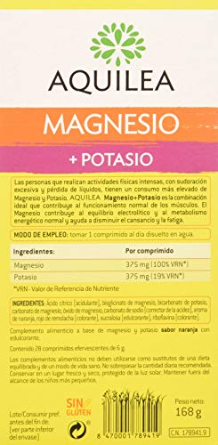 Aquilea Magnesio + Potasio, 28 Comprimidos Eferv Aquilea Magnesio + Potasio, 28 Comprimidos Eferv