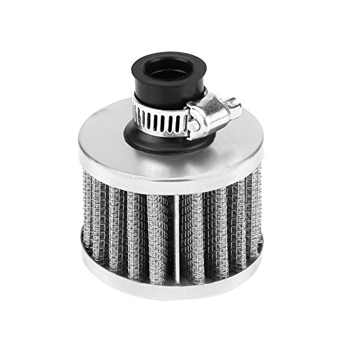 Aramox Filtro de Admisión de Aire para Automóviles de Uso General, Automóvil con Entrada de Aire de 13 mm Filtro de Aire Filtro de Aire Universal(Silver) Aramox Filtro de Admisión de Aire para Automóviles de Uso General, Automóvil con Entrada de Aire de 13 mm Filtro de Aire Filtro de Aire Universal(Silver)
