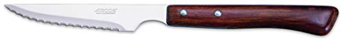 Arcos Serie Cuchillos de Mesa - Juego 12 uds: Cuchillo Chuletero (6 uds.) + Tenedor (6 uds.), Hoja Serrada de Acero Inoxidable NITRUM de 110 mm, Mango Madera comprimida, Color Marrón Arcos Serie Cuchillos de Mesa - Juego 12 uds: Cuchillo Chuletero (6 uds.) + Tenedor (6 uds.), Hoja Serrada de Acero Inoxidable NITRUM de 110 mm, Mango Madera comprimida, Color Marrón