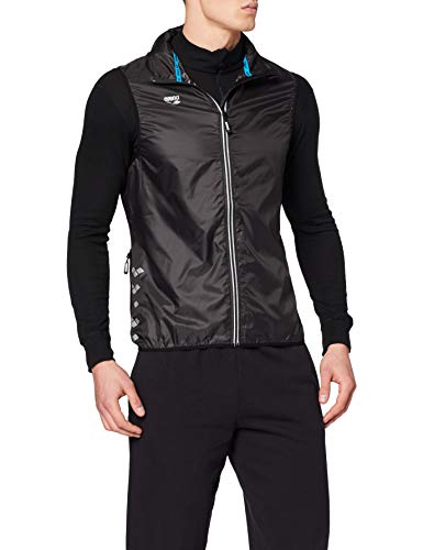 ARENA - Chaleco de Running para Hombre, otoño/Invierno, Hombre, Color Black-Black, tamaño XX-Large