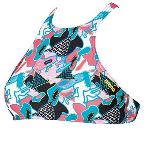 ARENA Crop Think Top de Bikini de Entrenamiento, Mujer, Multicolor, M ARENA Crop Think Top de Bikini de Entrenamiento, Mujer, Multicolor, M