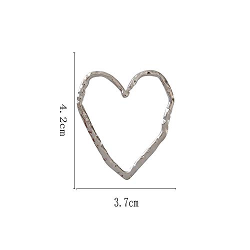 Arete Perla Metal Hollow Heart Stud Pendientes Mujer Exagerada Grandes Pendientes Punk Popular Discoteca Pendientes Para Las Mujeres Joyería Plateado Platino Arete Perla Metal Hollow Heart Stud Pendientes Mujer Exagerada Grandes Pendientes Punk Popular Discoteca Pendientes Para Las Mujeres Joyería Plateado Platino