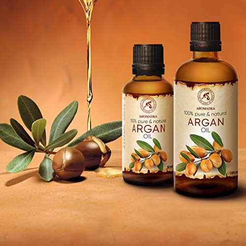 Argan Aceite 100ml - Argania Spinosa Kernel - Marruecos - 100% Puro y Natural - Cuidado para Сabello - Pelo - Piel - Rostro - Cuerpo - Argan Oil 100ml