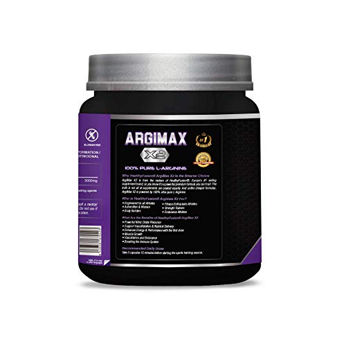 ARGIMAX X2 | 3gr de L-Arginina 100% pura por dosis | Aumenta la masa muscular, la energía y el rendimiento durante el entrenamiento | Potente precursor del óxido nítrico | 150 cápsulas ARGIMAX X2 | 3gr de L-Arginina 100% pura por dosis | Aumenta la masa muscular, la energía y el rendimiento durante el entrenamiento | Potente precursor del óxido nítrico | 150 cápsulas