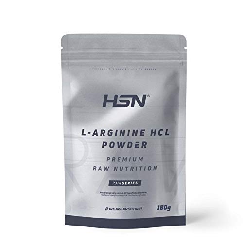 Arginina HCL en Polvo de HSN | Fórmula para Liberar Óxido Nítrico | Suplemento Deportivo para el Rendimiento | Vegano, Sin Lactosa, Sin Gluten, Sin Sabor, 150gr Arginina HCL en Polvo de HSN | Fórmula para Liberar Óxido Nítrico | Suplemento Deportivo para el Rendimiento | Vegano, Sin Lactosa, Sin Gluten, Sin Sabor, 150gr
