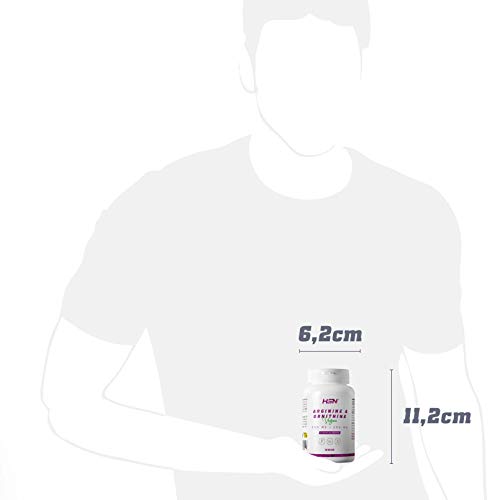 Arginina y Ornitina de HSN | 500mg / 250mg | Aminoácidos para Masa Muscular, Óxido Nítrico, Vegano, Sin Gluten, Sin Lactosa, 120 Cápsulas Vegetales Arginina y Ornitina de HSN | 500mg / 250mg | Aminoácidos para Masa Muscular, Óxido Nítrico, Vegano, Sin Gluten, Sin Lactosa, 120 Cápsulas Vegetales