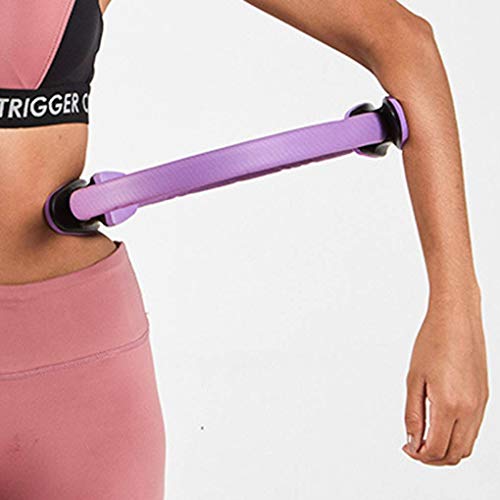 Arichtop Herramienta de Deporte de la Aptitud del Entrenamiento de la Yoga Que Adelgaza la Rueda Dual Grip Yoga del Anillo de Pilates Ejercicio del músculo Círculo Cuerpo