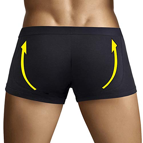 ARIUS Calzoncillo Boxer con Relleno Trasero para Aumentar el Volumen y tamaño de glĂșteos y Levanta - Push up y Relleno de Nalgas - Menâs Padded Buttocks - Men's Shapewear (M) ARIUS Calzoncillo Boxer con Relleno Trasero para Aumentar el Volumen y tamaño de glĂșteos y Levanta - Push up y Relleno de Nalgas - Menâs Padded Buttocks - Men's Shapewear (M)