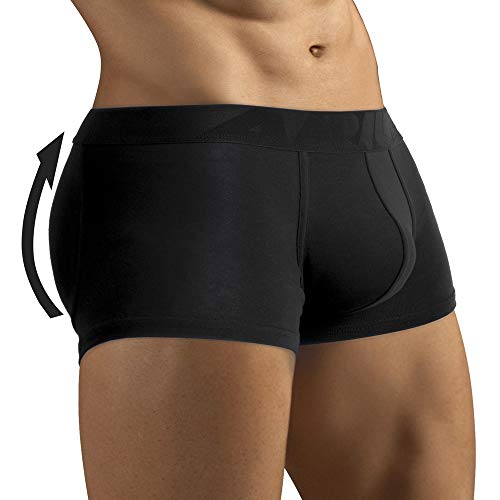 ARIUS Calzoncillo Boxer con Relleno Trasero para Aumentar el Volumen y tamaño de glĂșteos y Levanta - Push up y Relleno de Nalgas - Menâs Padded Buttocks - Men's Shapewear (M) ARIUS Calzoncillo Boxer con Relleno Trasero para Aumentar el Volumen y tamaño de glĂșteos y Levanta - Push up y Relleno de Nalgas - Menâs Padded Buttocks - Men's Shapewear (M)