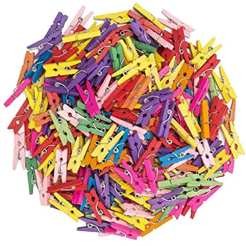 arkCRAFT 100 Mini Pinzas de Madera (Multicolor) arkCRAFT 100 Mini Pinzas de Madera (Multicolor)