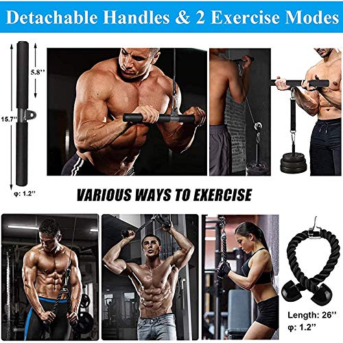 Arm Blaster Máquina Extracción Manual Sistema Polea Cable Equipo Fuerza Sistema polea Fitness Bricolaje Carga Pasador Levantamiento Tríceps Máquina Cuerda Gimnasio en casa Accesorios Deportivos Arm Blaster Máquina Extracción Manual Sistema Polea Cable Equipo Fuerza Sistema polea Fitness Bricolaje Carga Pasador Levantamiento Tríceps Máquina Cuerda Gimnasio en casa Accesorios Deportivos