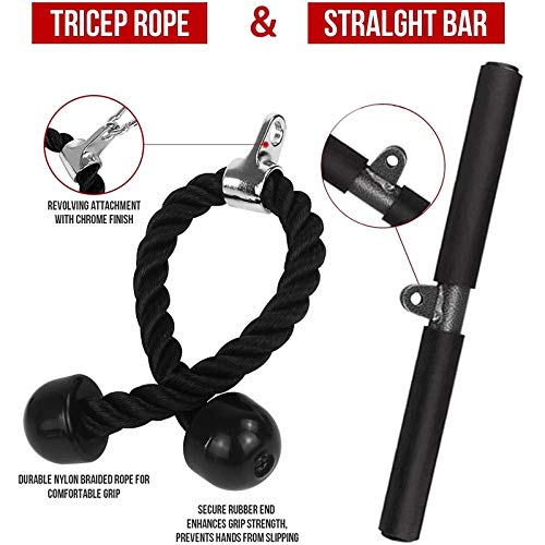 Arm Blaster Máquina Extracción Manual Sistema Polea Cable Equipo Fuerza Sistema polea Fitness Bricolaje Carga Pasador Levantamiento Tríceps Máquina Cuerda Gimnasio en casa Accesorios Deportivos Arm Blaster Máquina Extracción Manual Sistema Polea Cable Equipo Fuerza Sistema polea Fitness Bricolaje Carga Pasador Levantamiento Tríceps Máquina Cuerda Gimnasio en casa Accesorios Deportivos