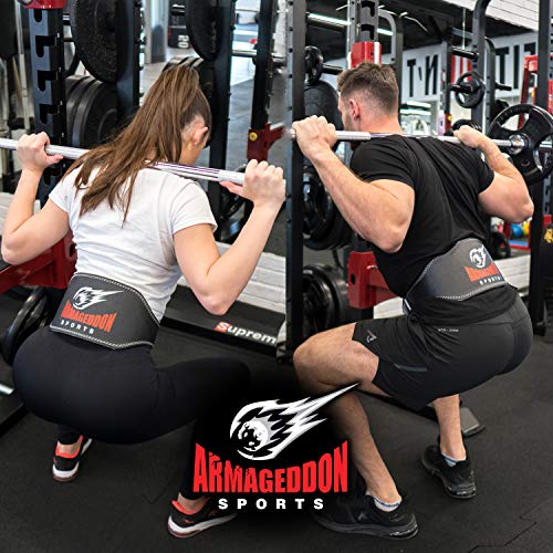 ARMAGEDDON SPORTS Cinturón Musculación para Halterofilia Levantamiento de Pesas Gimnasio Fitness Gym - 15 cm de Ancho Protección Lumbar - Cuero Auténtica para Hombre y Mujer ARMAGEDDON SPORTS Cinturón Musculación para Halterofilia Levantamiento de Pesas Gimnasio Fitness Gym - 15 cm de Ancho Protección Lumbar - Cuero Auténtica para Hombre y Mujer