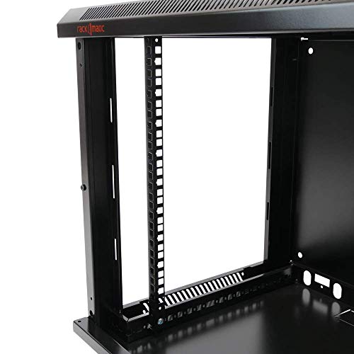 Armario Rack Mural 19" 9U 600x450x500mm Pared Negro SOHORack de RackMatic Armario Rack Mural 19" 9U 600x450x500mm Pared Negro SOHORack de RackMatic