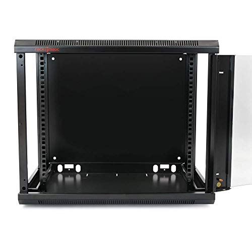 Armario Rack Mural 19" 9U 600x450x500mm Pared Negro SOHORack de RackMatic Armario Rack Mural 19" 9U 600x450x500mm Pared Negro SOHORack de RackMatic