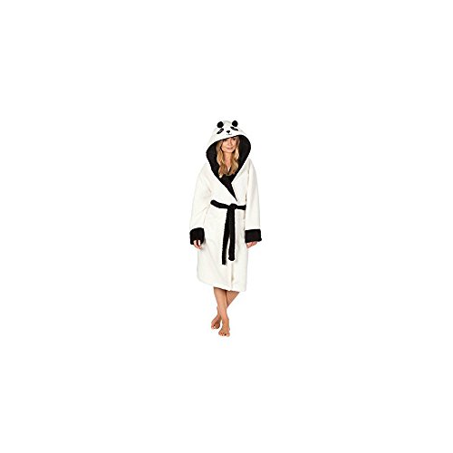 Army and Workwear Albornoz Panda para Mujer Bata de Baño Ducha con Capucha y Cinturón, Multicolor |: S, M, L, XL - Forro Polar Cálido Súper Suave SPA Plush (Small (8-10), White) Army and Workwear Albornoz Panda para Mujer Bata de Baño Ducha con Capucha y Cinturón, Multicolor |: S, M, L, XL - Forro Polar Cálido Súper Suave SPA Plush (Small (8-10), White)