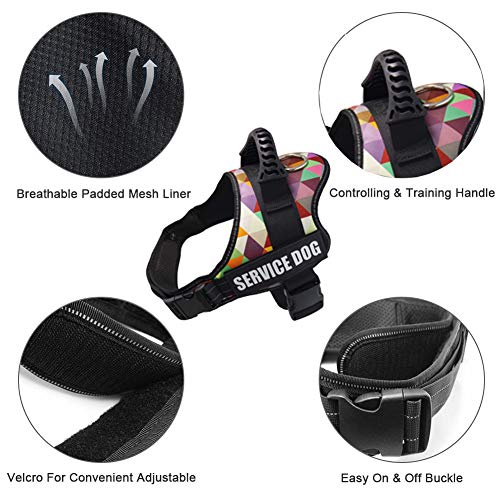 Arnés para Chaleco de Perro Arnés de Perro Transpirable Ajustable para Perros pequeños, medianos y Grandes (M, Enrejado) Arnés para Chaleco de Perro Arnés de Perro Transpirable Ajustable para Perros pequeños, medianos y Grandes (M, Enrejado)