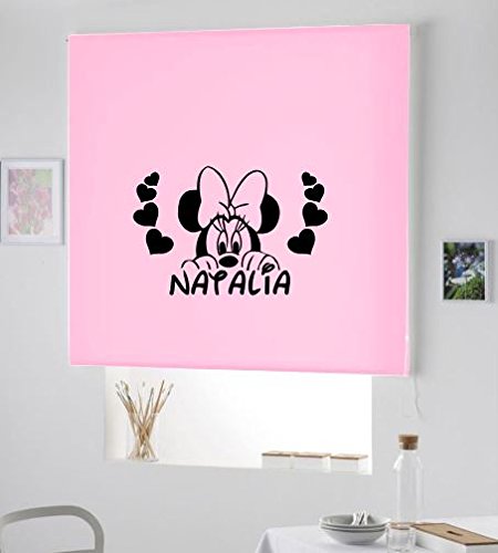 ARONE TEXTIL Regalos Originales - PERSIANA Estor Enrollable Infantil TRANSLUCIDO/Estor Personalizado con Nombre Y Dibujo Minnie Natal- Cortinas HABITACION Infantil (Rosa Claro, 140X175) ARONE TEXTIL Regalos Originales - PERSIANA Estor Enrollable Infantil TRANSLUCIDO/Estor Personalizado con Nombre Y Dibujo Minnie Natal- Cortinas HABITACION Infantil (Rosa Claro, 140X175)