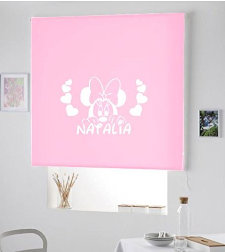ARONE TEXTIL Regalos Originales - PERSIANA Estor Enrollable Infantil TRANSLUCIDO/Estor Personalizado con Nombre Y Dibujo Minnie Natal- Cortinas HABITACION Infantil (Rosa Claro, 140X175) ARONE TEXTIL Regalos Originales - PERSIANA Estor Enrollable Infantil TRANSLUCIDO/Estor Personalizado con Nombre Y Dibujo Minnie Natal- Cortinas HABITACION Infantil (Rosa Claro, 140X175)