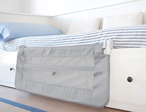 Arregui A-1044220 - Barrera de cama, seguridad infantil, Abatible, facil instalacion, Gris