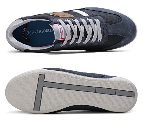 ARRIGO BELLO Zapatos Hombre Vestir Casual Zapatillas Deportivas Running Sneakers Corriendo Transpirable Tamaño 40-46 (42 EU, Azul Claro)