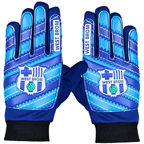 ARSUK Guantes de Portero niño e Infantil, Fútbol e Deportes, Antideslizante Proporciona un Agarre Poderoso, Edad Unisex 9-12 años (West BROM-Size:06)