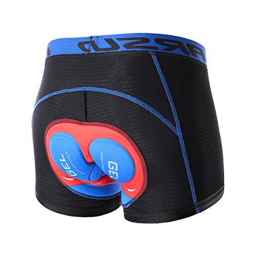 ARSUXEO Pantalones Cortos de Ciclismo para Hombre MTB Reflectantes, Transpirables y Acolchados, Pantalones Cortos de Ciclismo de Secado rápido, Ropa de Ciclismo Especialmente Adecuada para Exteriores