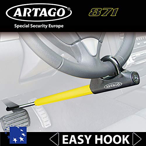 Artago 871A/B Barra Antirrobo Coche Volante Pedal Cierre Basculante y Enganche fácil Artago 871A/B Barra Antirrobo Coche Volante Pedal Cierre Basculante y Enganche fácil