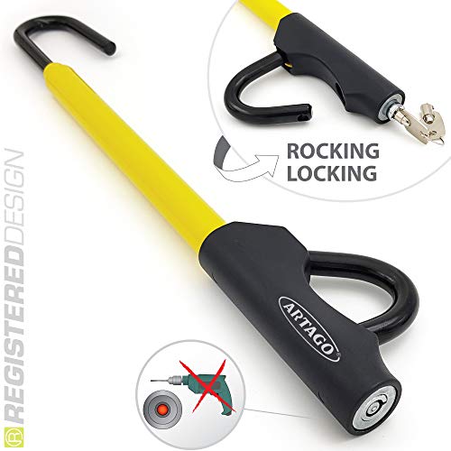Artago 871A/B Barra Antirrobo Coche Volante Pedal Cierre Basculante y Enganche fácil Artago 871A/B Barra Antirrobo Coche Volante Pedal Cierre Basculante y Enganche fácil