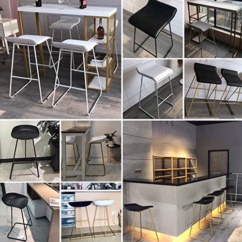 Arte de Hierro Taburetes de Bar Sillas de Pub para el Desayuno en el Taburete de la Cocina con Asiento/reposapiés Confort, Taburete de Bar nórdico Metal Creativo Silla del Comedor, Negro Arte de Hierro Taburetes de Bar Sillas de Pub para el Desayuno en el Taburete de la Cocina con Asiento/reposapiés Confort, Taburete de Bar nórdico Metal Creativo Silla del Comedor, Negro