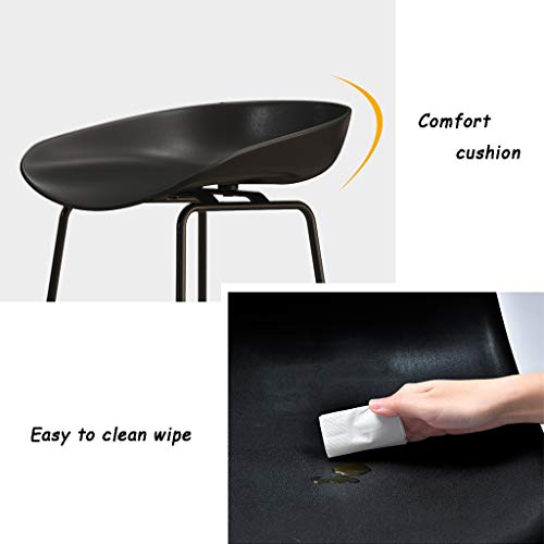 Arte de Hierro Taburetes de Bar Sillas de Pub para el Desayuno en el Taburete de la Cocina con Asiento/reposapiés Confort, Taburete de Bar nórdico Metal Creativo Silla del Comedor, Negro Arte de Hierro Taburetes de Bar Sillas de Pub para el Desayuno en el Taburete de la Cocina con Asiento/reposapiés Confort, Taburete de Bar nórdico Metal Creativo Silla del Comedor, Negro