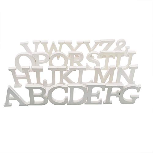 Arte infinita - Letras y números de madera alfabeto para decoración 15 cm (A)