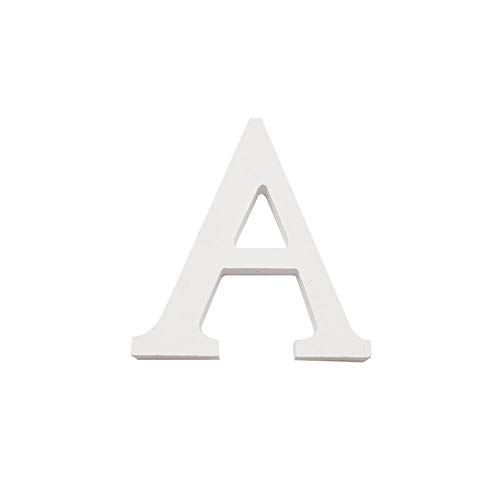 Arte infinita - Letras y números de madera alfabeto para decoración 15 cm (A)