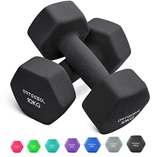 arteesol Mancuernas de Neopreno Peso 1kg/2kg/3kg/4kg/5kg/8kg/10 kg en Pares para Hombres Mujeres Niños Adultos Juego de Pesas de Levantamiento Ejercicios (10kg) arteesol Mancuernas de Neopreno Peso 1kg/2kg/3kg/4kg/5kg/8kg/10 kg en Pares para Hombres Mujeres Niños Adultos Juego de Pesas de Levantamiento Ejercicios (10kg)