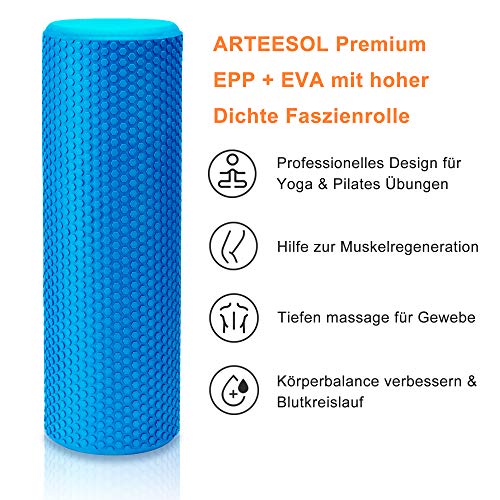 arteesol Rodillo de Espuma (Azul, 45cm)