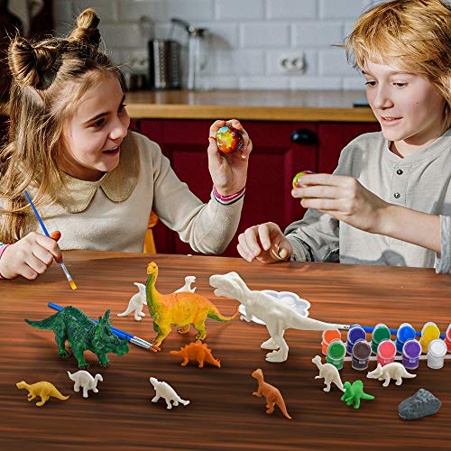 Artes Manualidades Kits Pintura Dinosaurios para Niños Chico Niña 6 7 8 años Juguetes Pintura Dinosaurios Bricolaje Manualidades Herramientas Bricolaje Kit Herramientas Regalo Juguete 5-12 años Niños