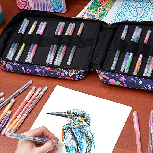 Arteza Estuche para lápices de arte | 64 ranuras elásticas | Capacidad para 205 lápices | Diseño en forma de salpicaduras de pintura | Unisex para cualquier edad | Apto para bolígrafos y rotuladores Arteza Estuche para lápices de arte | 64 ranuras elásticas | Capacidad para 205 lápices | Diseño en forma de salpicaduras de pintura | Unisex para cualquier edad | Apto para bolígrafos y rotuladores