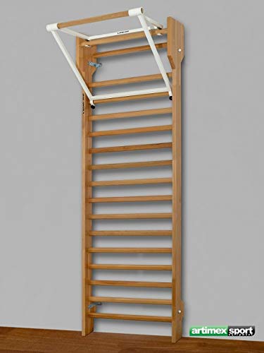 ARTIMEX Barra de traccion Plegable para espaldera - utilizadas en hogares, gimnasios o centros de Fitness para Entrenamiento y Fitness, código 248 ARTIMEX Barra de traccion Plegable para espaldera - utilizadas en hogares, gimnasios o centros de Fitness para Entrenamiento y Fitness, código 248