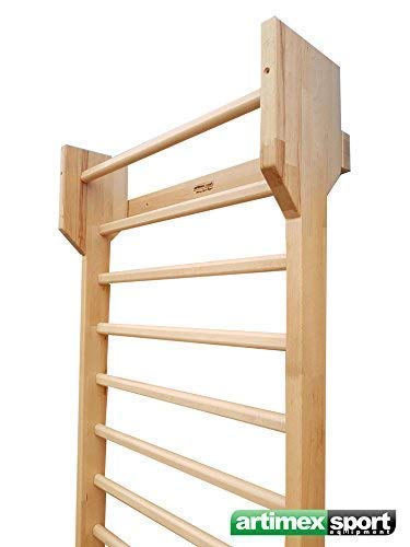 ARTIMEX - Espa;ldera gimnasia (escalera de sueco) para Ejercicios de Schroth, para terapia física y gimnasia – Espaldera de madera de haya, código 216-F-Schroth ARTIMEX - Espa;ldera gimnasia (escalera de sueco) para Ejercicios de Schroth, para terapia física y gimnasia – Espaldera de madera de haya, código 216-F-Schroth