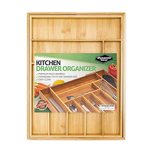 Artisware Bamboo Organizador del cajón Extensible, Cubiertos y Bandeja utensilio (7 Compartimentos Ampliable) Artisware Bamboo Organizador del cajón Extensible, Cubiertos y Bandeja utensilio (7 Compartimentos Ampliable)