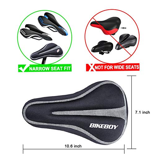 ASEOK El Asiento de Bicicleta para Ejercicios más cómodo, Antideslizante, sillín para Bicicleta Resistente al Polvo, Acolchada para Ciclismo de Carretera o de Clase de Spinning para Mujeres y Hombres