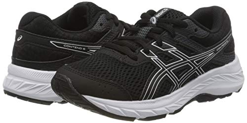 Asics Contend 6, Sneaker Unisex Adulto, Negro, 39 EU