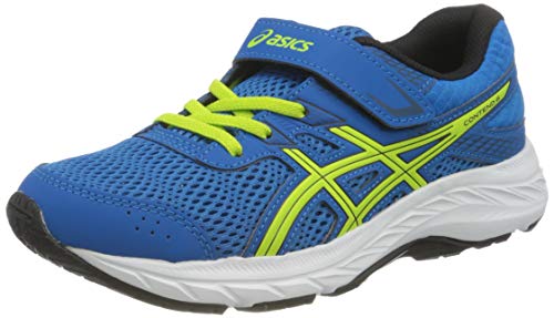 Asics Contend 6, Sneaker Unisex-Child, Directoire Blue/Lime Zest, 33 EU Asics Contend 6, Sneaker Unisex-Child, Directoire Blue/Lime Zest, 33 EU