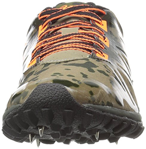 ASICS Cross Freak 2 Cross Country Spike para hombre, Verde (Bolsa de deporte, color verde oscuro/naranja), 36.5 EU