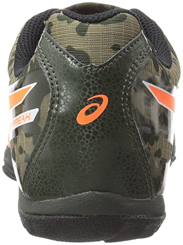 ASICS Cross Freak 2 Cross Country Spike para hombre, Verde (Bolsa de deporte, color verde oscuro/naranja), 36.5 EU