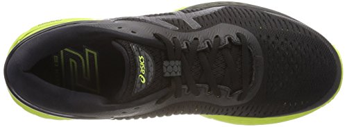 Asics Gel-Kayano 25, Zapatillas de Entrenamiento Hombre, Negro (Black/Neon Lime 001), 43.5 EU