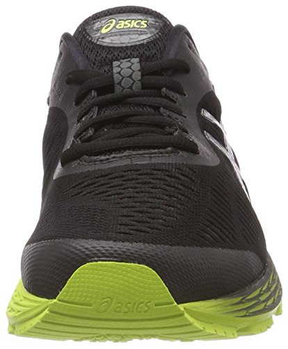 Asics Gel-Kayano 25, Zapatillas de Entrenamiento Hombre, Negro (Black/Neon Lime 001), 43.5 EU