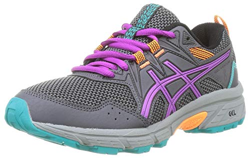 Asics Gel-Venture 8 GS, Zapatos para Correr Unisex Adulto, Carrier Grey/Orchid, 39 EU