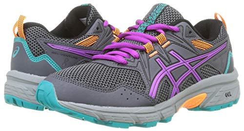 Asics Gel-Venture 8 GS, Zapatos para Correr Unisex Adulto, Carrier Grey/Orchid, 39 EU